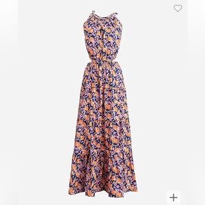 Small floral JCrew summer dress, spaghetti straps